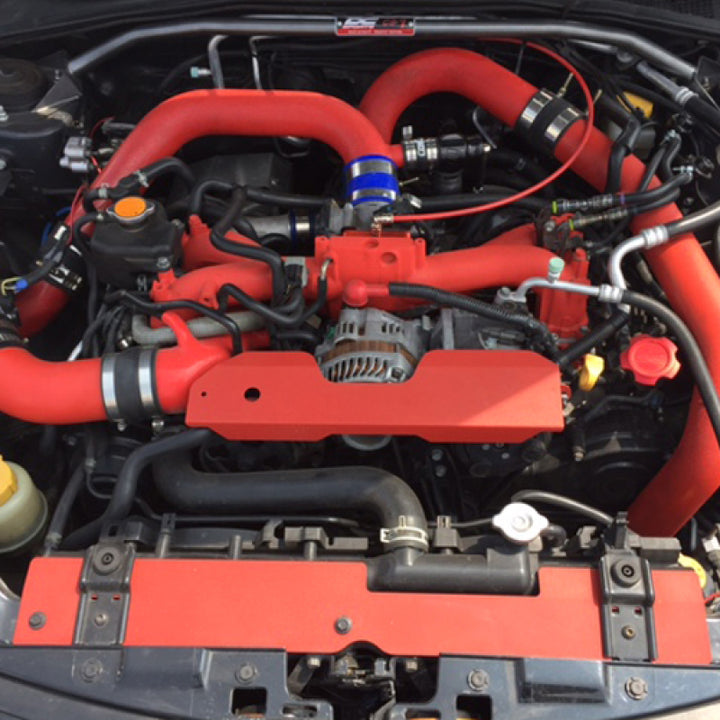 Snow Performance 05-14 STI Stg 2 Boost Cooler Water Injection Kit w/SS Brd Line & 4AN Fittings - Bull Strap