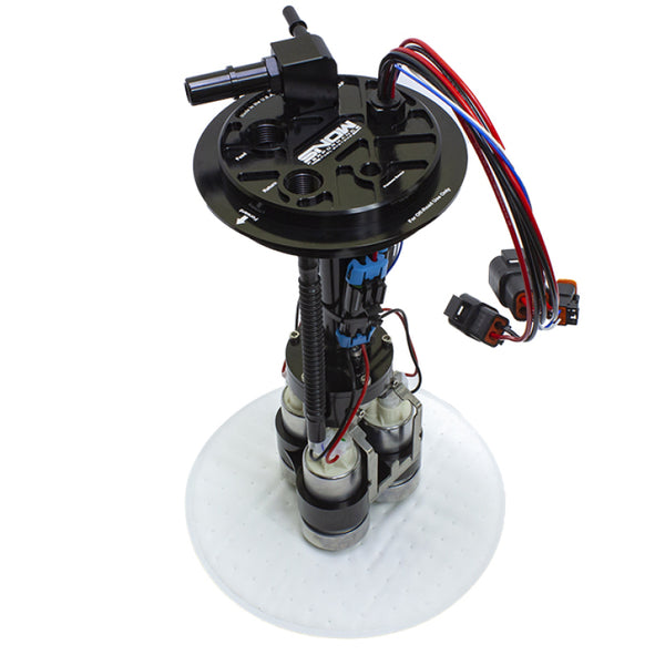 Snow Performance 05-18 GM Half Ton Truck Fuel Hat - Dual Pump - Bull Strap