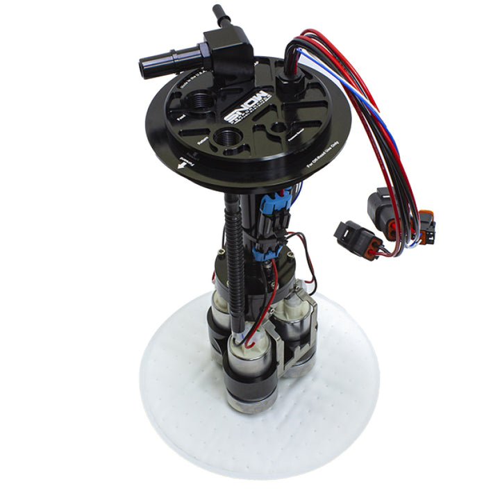 Snow Performance 05-18 GM Half Ton Truck Fuel Hat - Dual Pump - Bull Strap