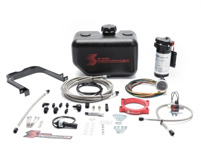 Snow Performance 16-17 Camaro Stg 2 Boost Cooler F/I Water Injection Kit (SS Braided Line & 4AN) - Bull Strap