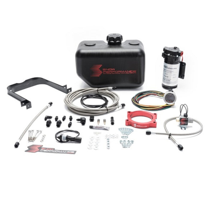 Snow Performance 16-17 Camaro Stg 2 Boost Cooler F/I Water Injection Kit (SS Braided Line & 4AN) - Bull Strap