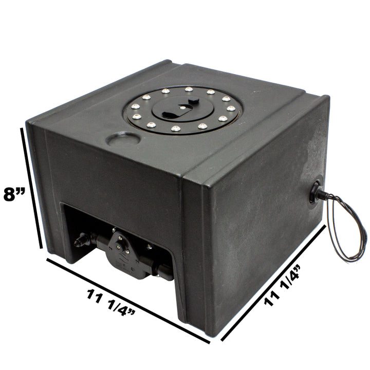 Snow Performance 2.0 Gallon Tank w/Built In Pump Mount - Bull Strap