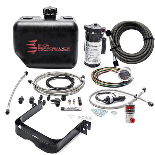 Snow Performance 2.5 Boost Cooler Water Methanol Injection Kit w/ SS Brd Line & 4AN Fittings - Bull Strap