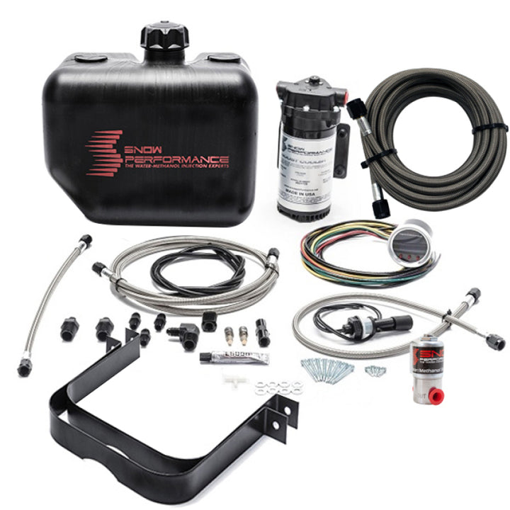 Snow Performance 2.5 Boost Cooler Water Methanol Injection Kit w/ SS Brd Line & 4AN Fittings - Bull Strap