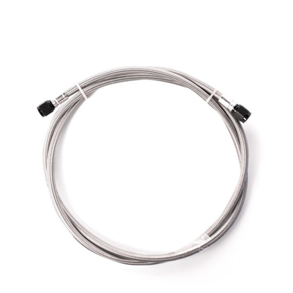 Snow Performance 2ft Stainless Steel Braided Line (Black) w/ 4AN Fittings - Bull Strap