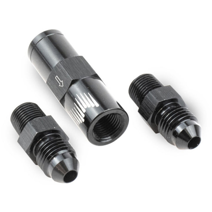 Snow Performance High Flow 4AN Water Check Valve Fittings (For 4AN SS Braided Line Kit) - Bull Strap