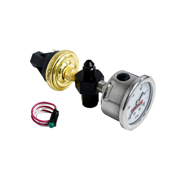 Snow Performance Low Pressure Safety Switch (Stainless Steel Braided Line) - Bull Strap