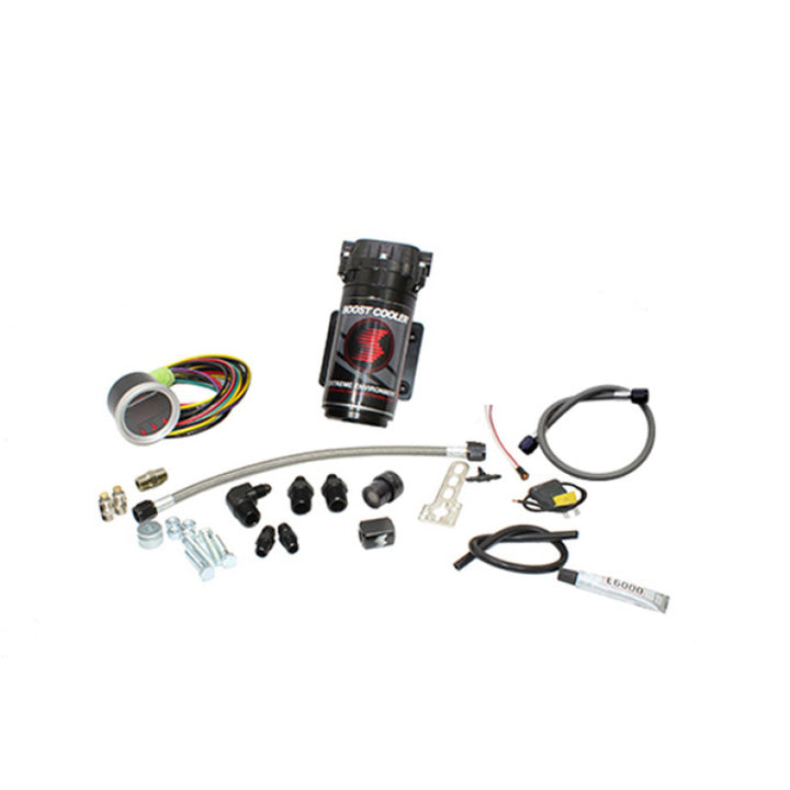 Snow Performance Stg 2 Boost Cooler F/I Prog. Water Injection Kit (SS Braided 4AN Fitting) - No Tank - Bull Strap