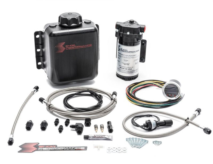 Snow Performance Stg 2 Boost Cooler F/I Prog. Water Injection Kit (SS Braided Line 4AN Fittings) - Bull Strap