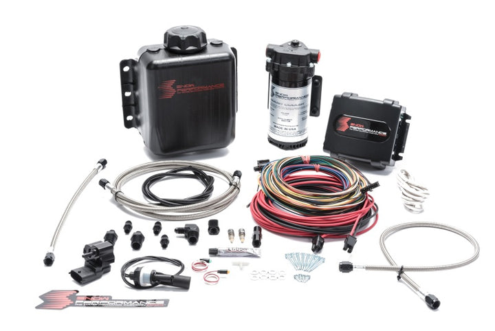 Snow Performance Stg 4 Boost Cooler Platinum Water Injection Kit (w/SS Braid Line and 4AN Fitting) - Bull Strap