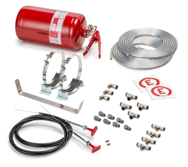 Sparco 4.25 Liter Mechanical Steel Extinguisher System - Bull Strap