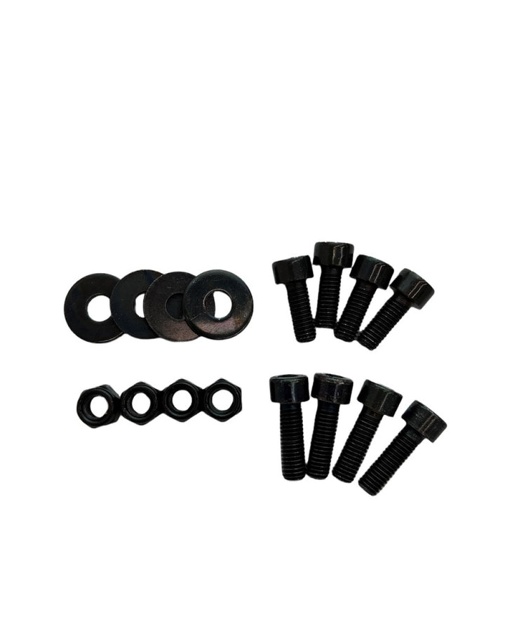 Sparco Seat Hardware Spacer Kit Bottom Mount - Black Zinc - Bull Strap