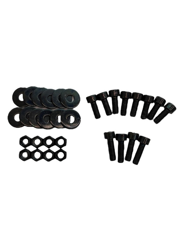 Sparco Seat Hardware Spacer Kit Side Mount - Black Zinc - Bull Strap