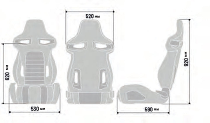 Sparco Seat R333 2021 Black - Bull Strap