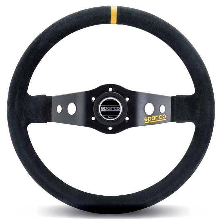 Sparco Steering Wheel 215 Suede Black - Bull Strap