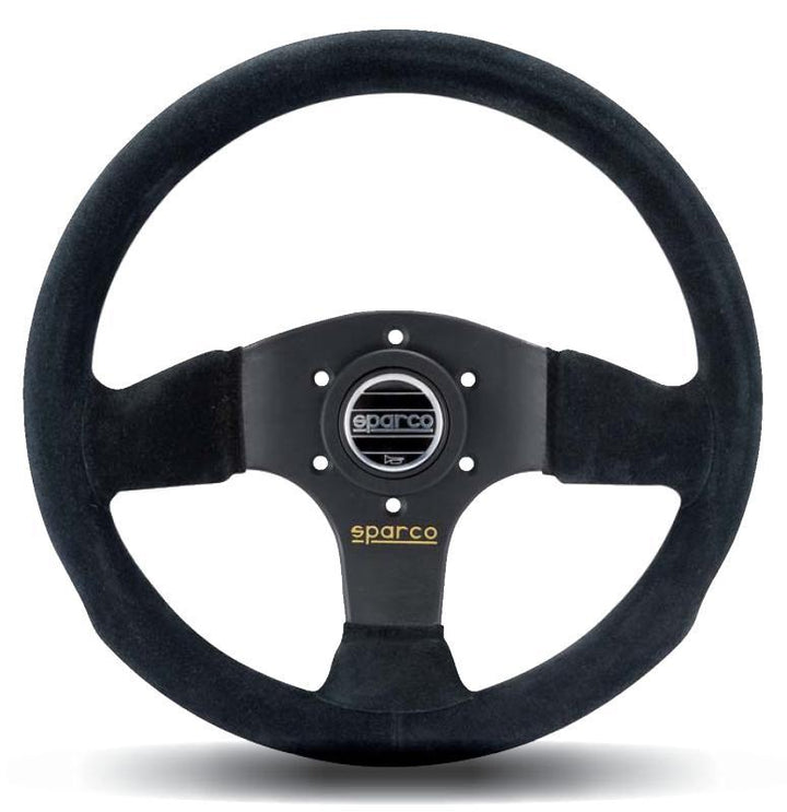 Sparco Steering Wheel 300 Suede Black - Bull Strap