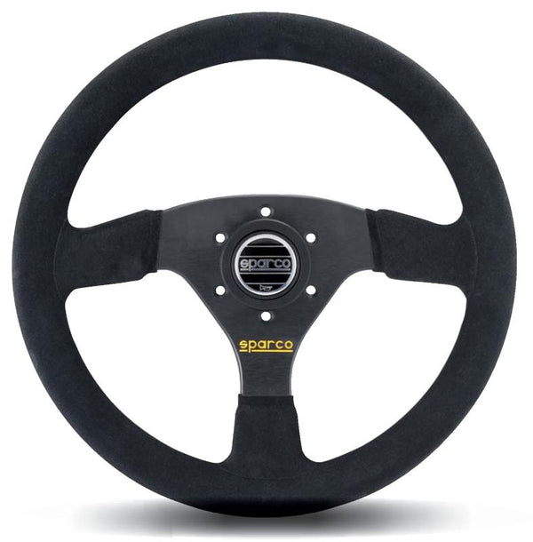 Sparco Steering Wheel 323 Suede Black - Bull Strap
