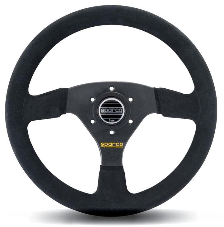 Sparco Steering Wheel 323 Suede Black - Bull Strap