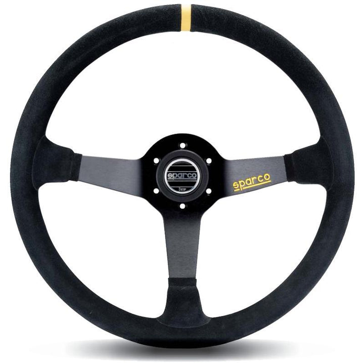Sparco Steering Wheel 368 Suede Black - Bull Strap