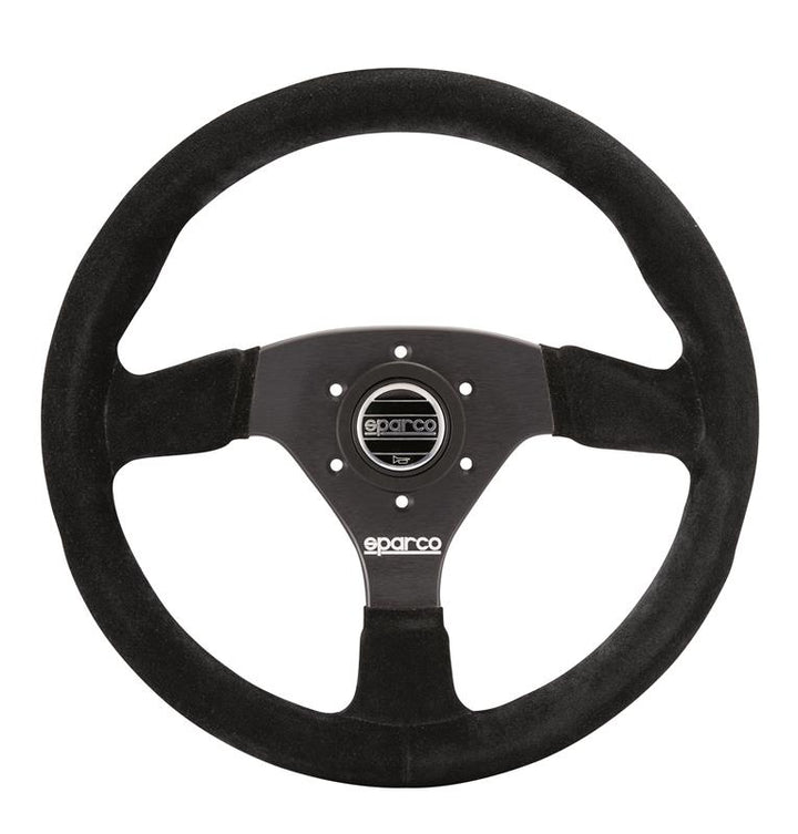 Sparco Steering Wheel 383 Suede Black - Bull Strap