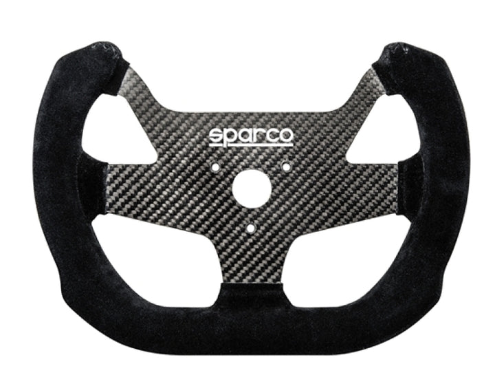 Sparco Steering Wheel F10C Carbon Suede Black - Bull Strap