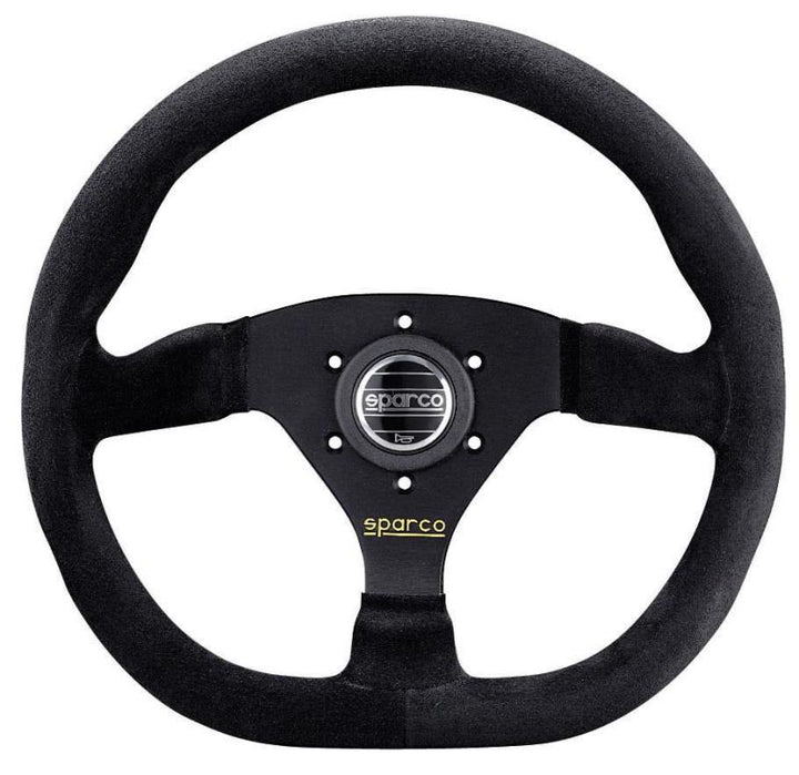 Sparco Steering Wheel L360 Ring Suede Black - Bull Strap