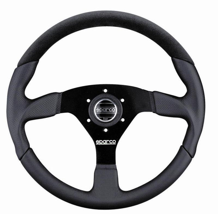 Sparco Steering Wheel L505 Lap 5 Blk/Blk/Blk - Bull Strap