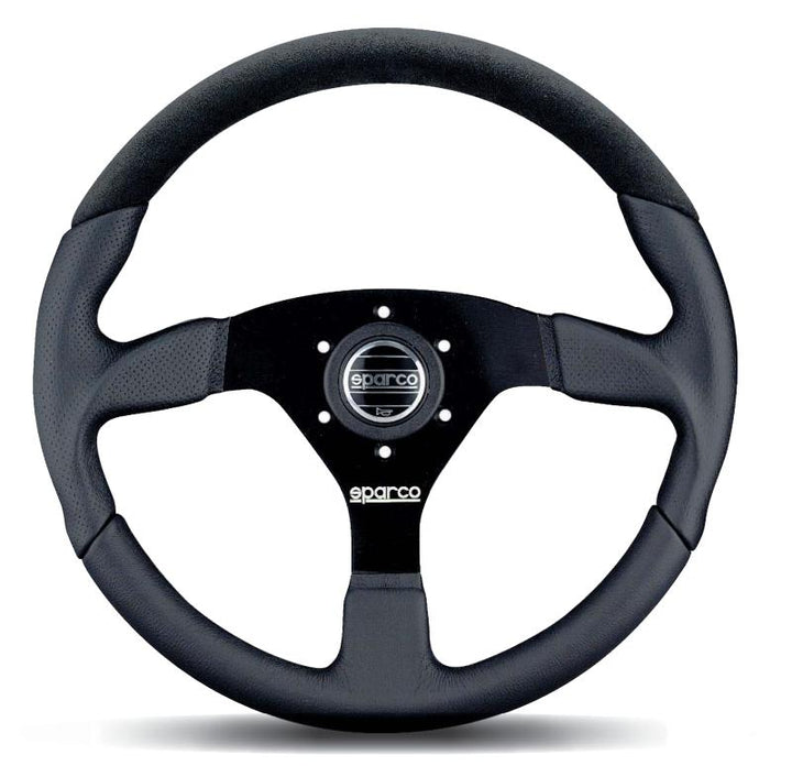 Sparco Steering Wheel L505 Lap 5 Blk/Blk/Blk - Bull Strap