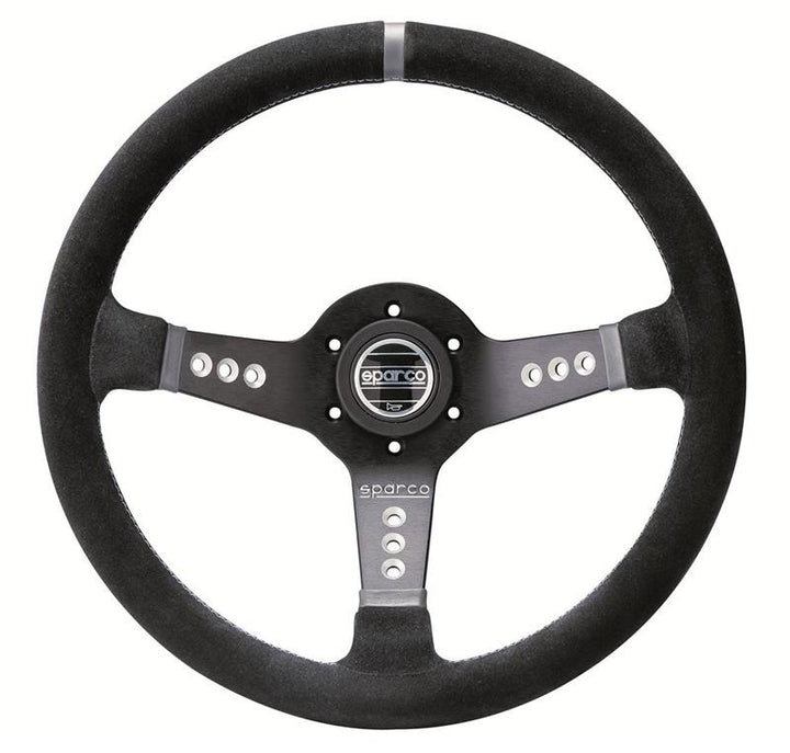 Sparco Steering Wheel L777 Suede Black - Bull Strap