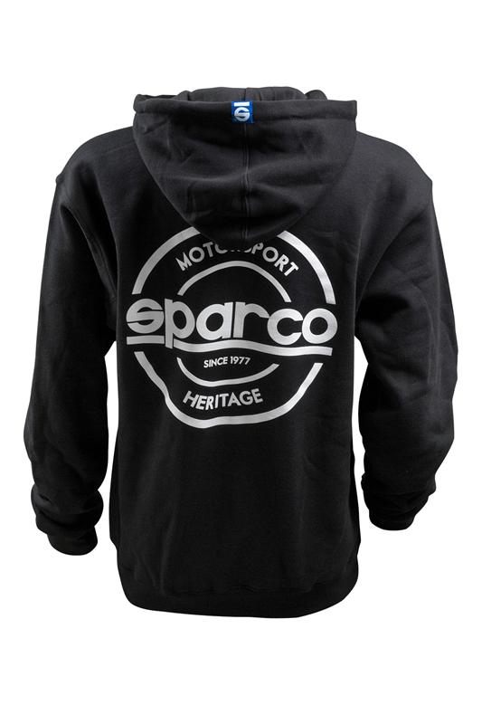Sparco Sweatshirt Hooded S-Seal Blk Xlrg - Bull Strap