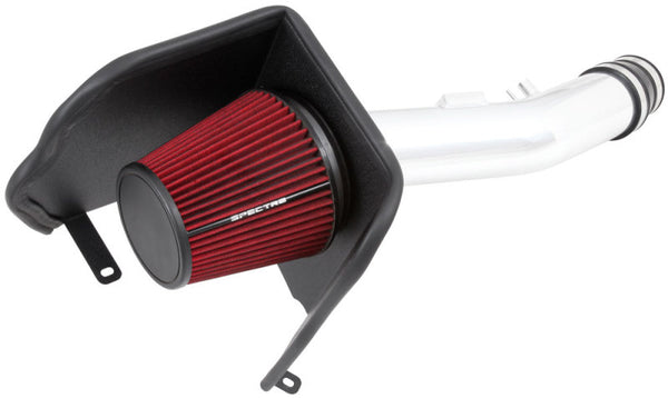 Spectre 10-18 Toyota FJ 10-15 4Runner V6-4.0L F/I Air Intake Kit - Polished w/Red Filter - Bull Strap