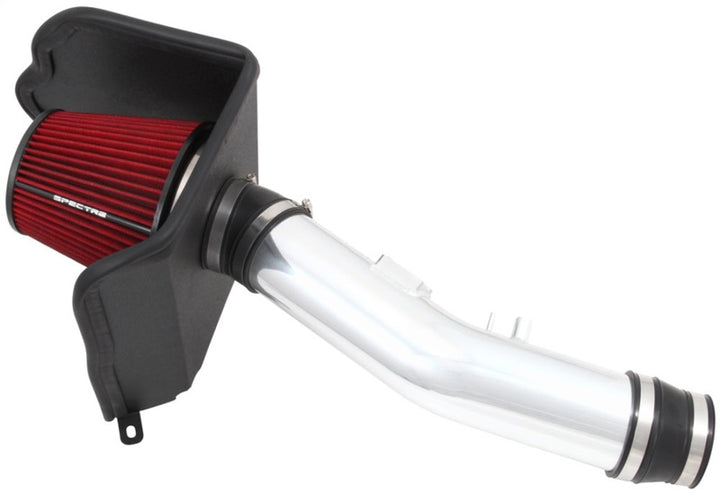 Spectre 10-18 Toyota FJ 10-15 4Runner V6-4.0L F/I Air Intake Kit - Polished w/Red Filter - Bull Strap