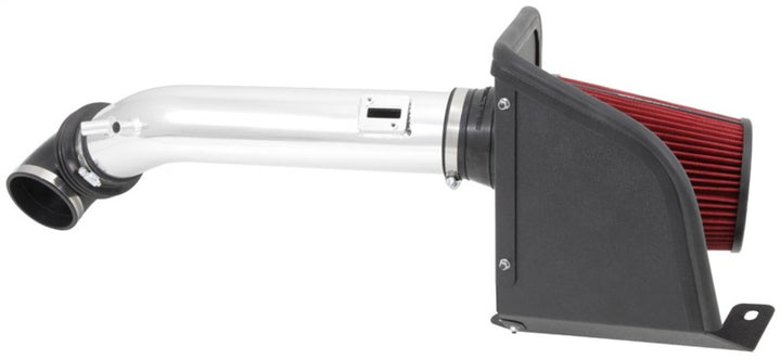 Spectre 14-15 GM Silverado/Sierra V8-5.3L F/I Air Intake Kit - Polished w/Red Filter - Bull Strap