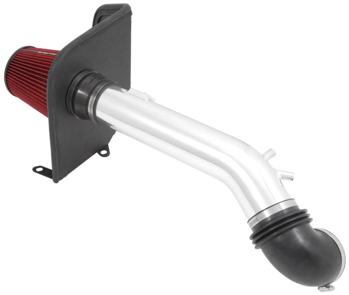 Spectre 14-15 GM Silverado/Sierra V8-5.3L F/I Air Intake Kit - Polished w/Red Filter - Bull Strap