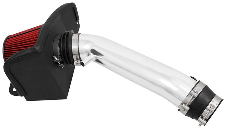 Spectre 16-18 Jeep Grand Cherokee V6-3.6L F/I Air Intake Kit - Polished w/Red Filter - Bull Strap