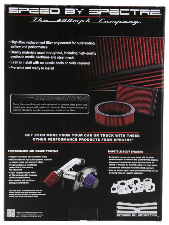 Spectre 18-19 Dodge Ram 1500 5.7L V8 F/I Replacement Panel Air Filter - Bull Strap