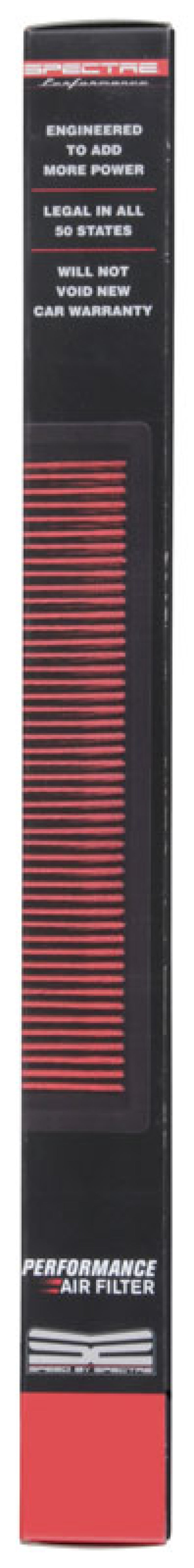 Spectre 2007 Chevy Camaro 3.8L/5.7L V6/V8 F/I Replacement Panel Air Filter - Bull Strap