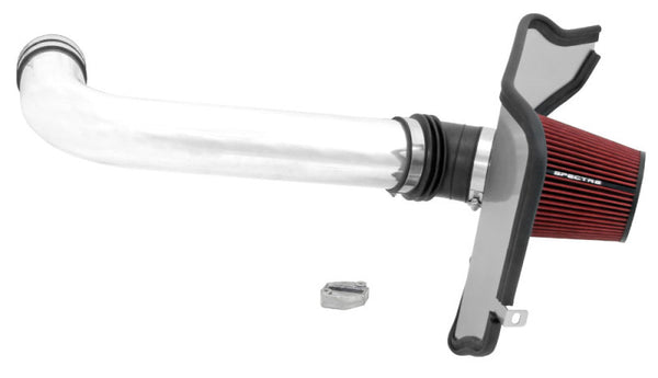 Spectre 68-72 Chevelle LS Blade MAFS Driver Side Air Intake Kit - Polished w/Red Filter - Bull Strap