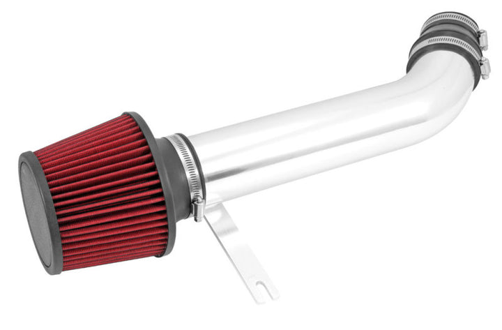Spectre 92-00 Honda Civic L4-1.6L F/I Air Intake Kit - Polished w/Red Filter - Bull Strap