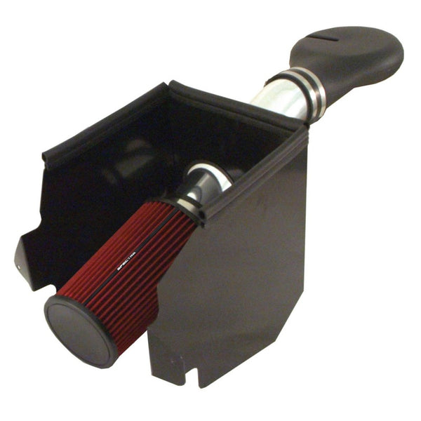 Spectre 94-01 Dodge RAM 1500/2500 V8-5.2/5.9L F/I Air Intake Kit - Polished w/Red Filter - Bull Strap