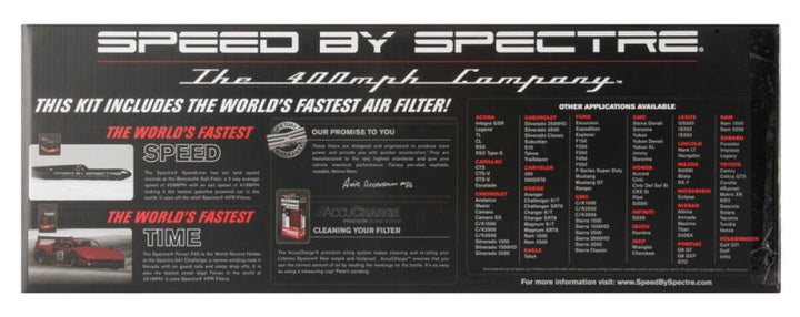 Spectre 94-01 Dodge RAM 1500/2500 V8-5.2/5.9L F/I Air Intake Kit - Polished w/Red Filter - Bull Strap