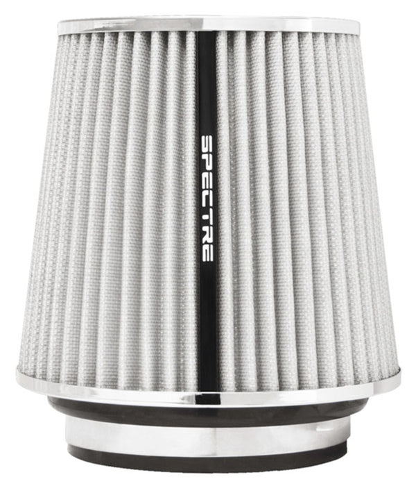 Spectre Adjustable Conical Air Filter 5-1/2in. Tall (Fits 3in. / 3-1/2in. / 4in. Tubes) - White - Bull Strap