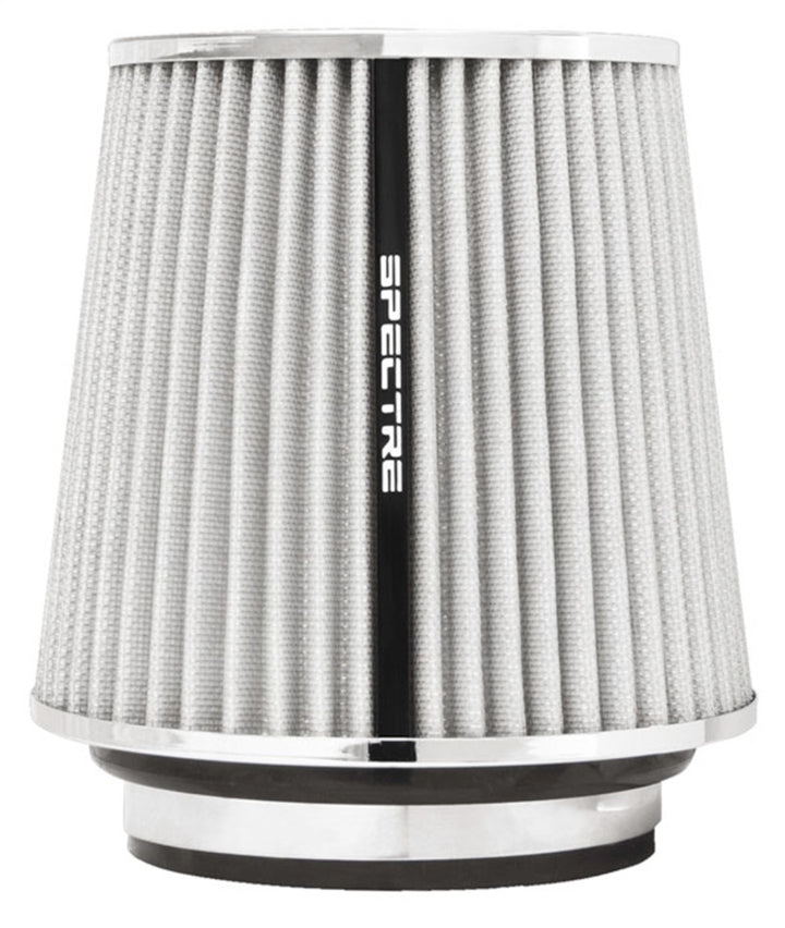 Spectre Adjustable Conical Air Filter 5-1/2in. Tall (Fits 3in. / 3-1/2in. / 4in. Tubes) - White - Bull Strap