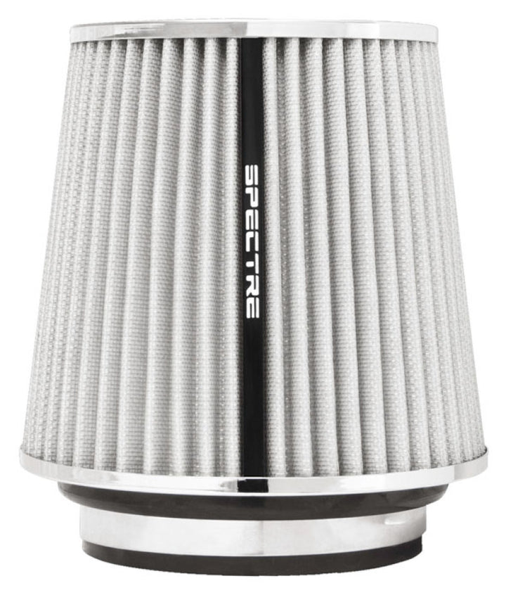 Spectre Adjustable Conical Air Filter 5-1/2in. Tall (Fits 3in. / 3-1/2in. / 4in. Tubes) - White - Bull Strap