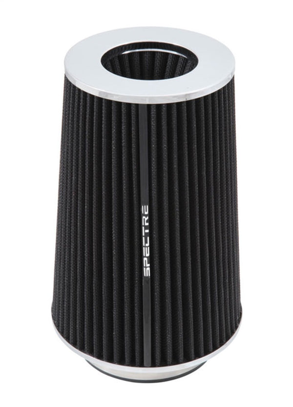 Spectre Adjustable Conical Air Filter 9-1/2in. Tall (Fits 3in. / 3-1/2in. / 4in. Tubes) - Black - Bull Strap