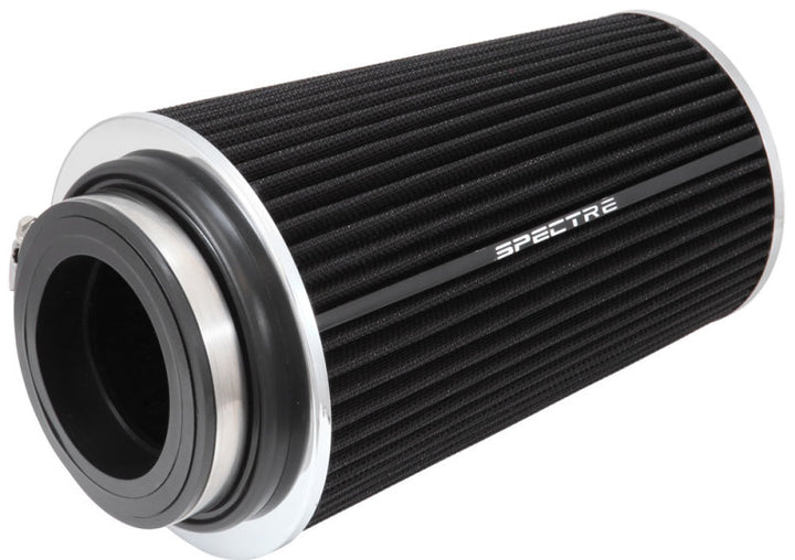 Spectre Adjustable Conical Air Filter 9-1/2in. Tall (Fits 3in. / 3-1/2in. / 4in. Tubes) - Black - Bull Strap