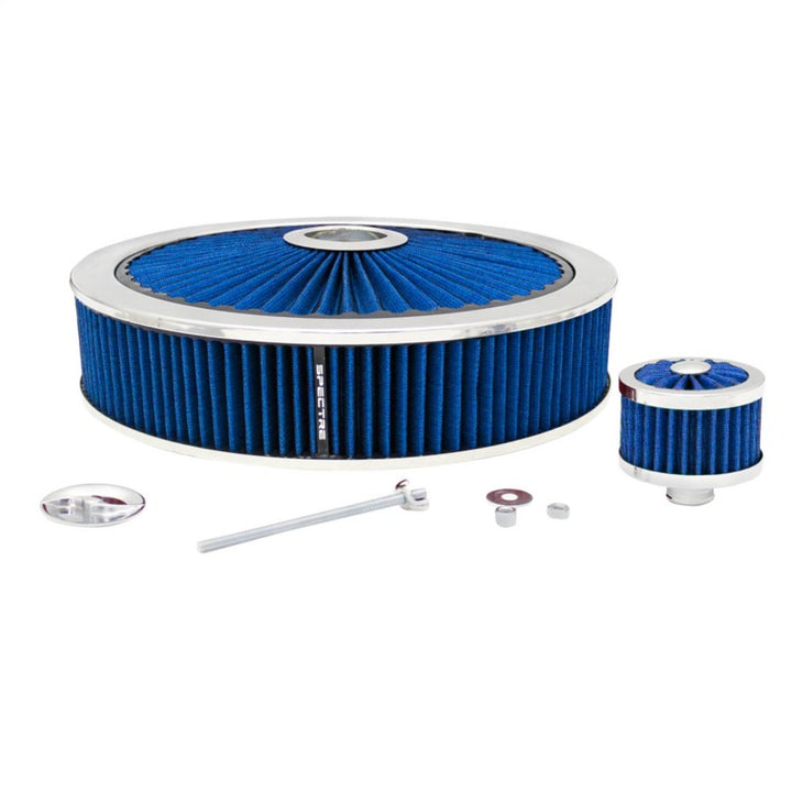 Spectre ExtraFlow Filter Custom Assembly Value Pack 14in. x 3in. - Blue - Bull Strap