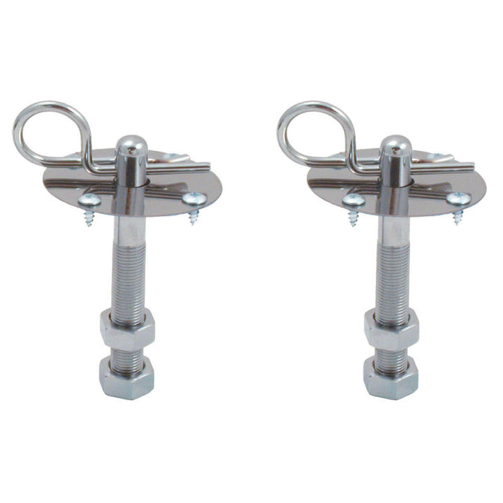 Spectre Hood Pin Kit - Chrome - Bull Strap