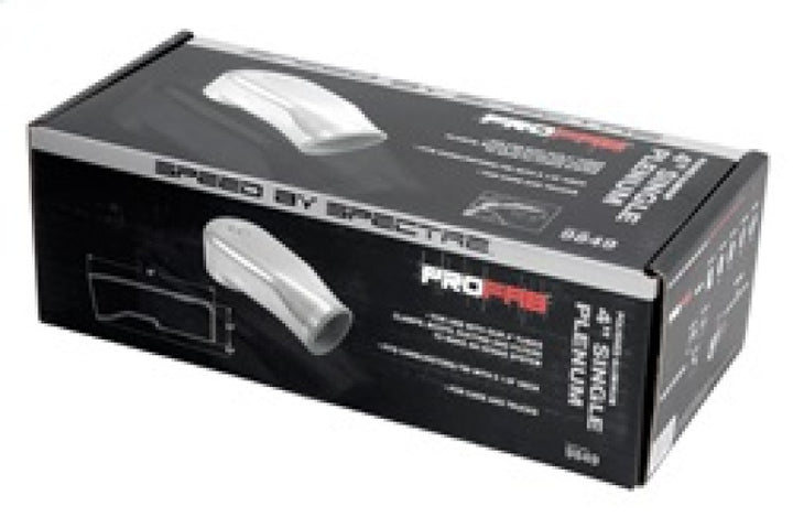 Spectre Plenum 4in. OD x 9in. (Air Cleaner to Stud Inlet) - Single - Bull Strap