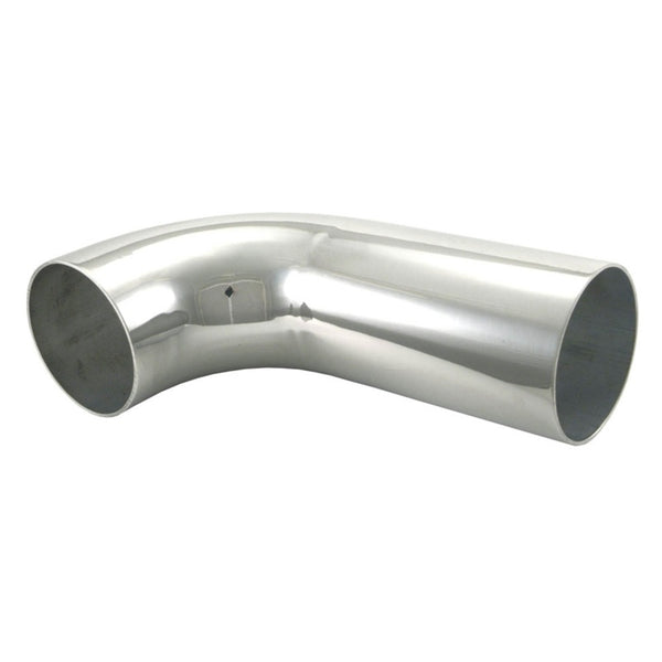 Spectre Universal Tube Elbow 3-1/2in. OD / 90 Degree Mandrel w/6in. Leg - Aluminum - Bull Strap